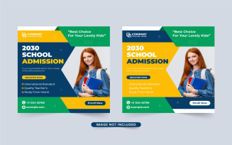 Modern academic admission template