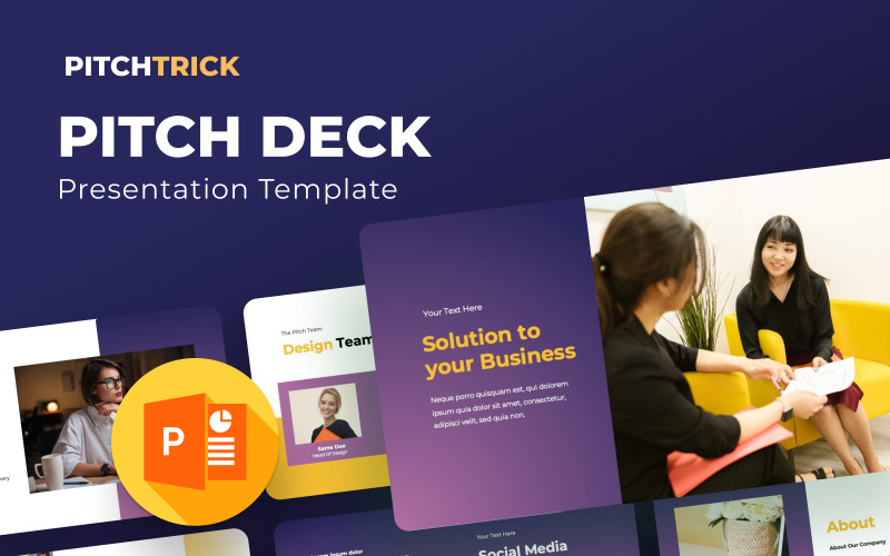 Pitchtrick Pitch deck PowerPoint Presentation Template PowerPoint Template