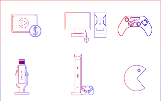 Gaming, Esports Avatars Logo and Icons