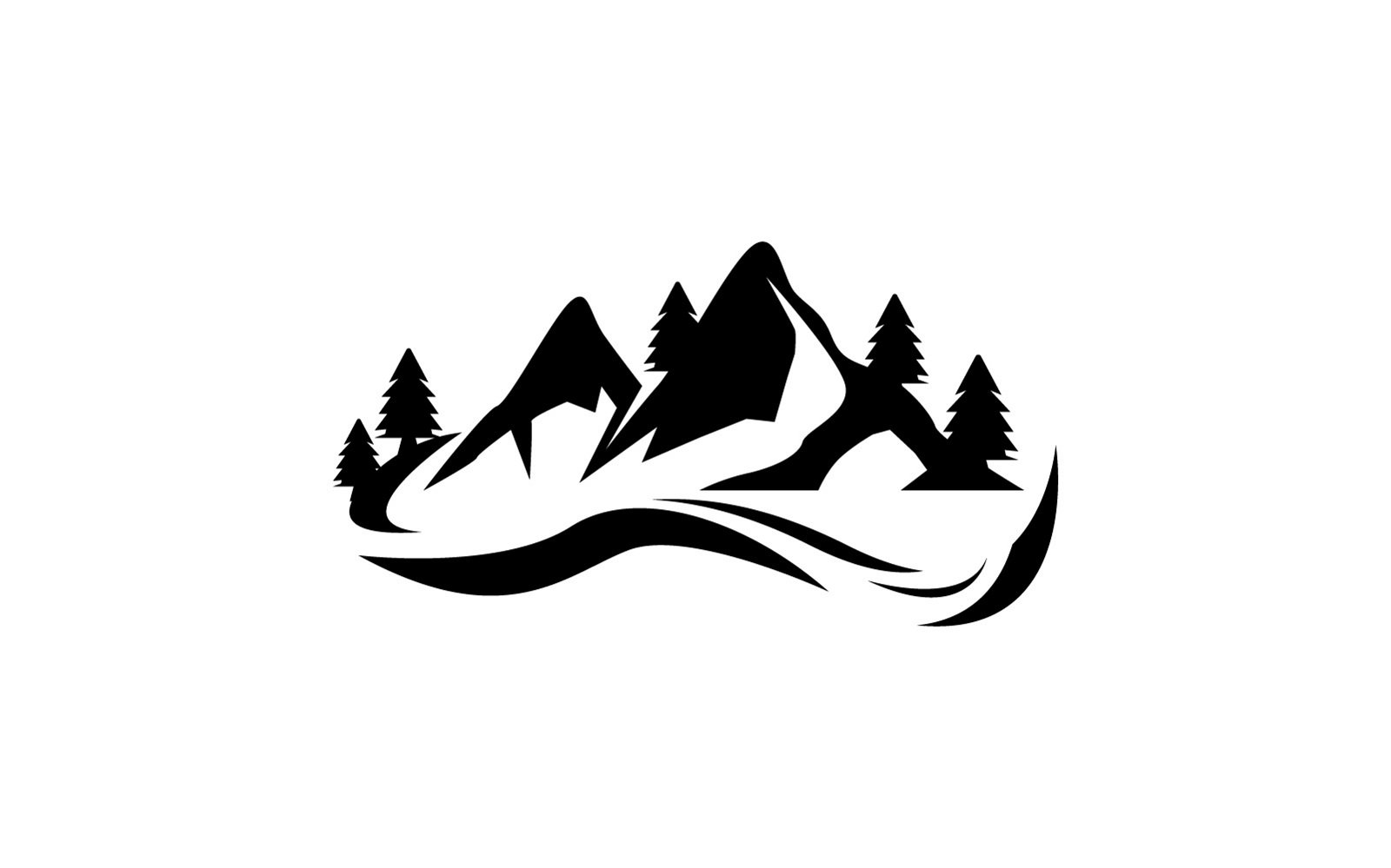 Kit Graphique #275479 Mountain Illustration Divers Modles Web - Logo template Preview