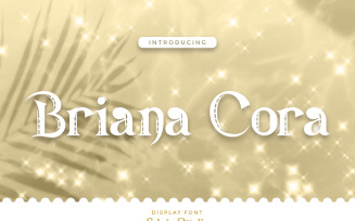Briana Cora Unique Display Font