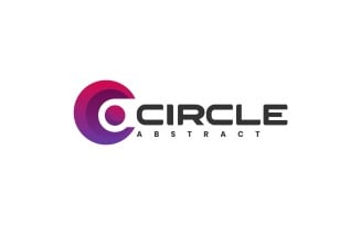 Circle Abstract Gradient Logo Template