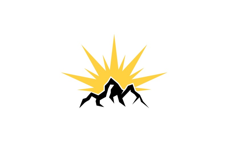 Mountain logo Vector Template Illustration 8 Logo Template