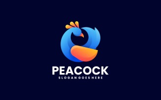 Peacock Gradient Colorful Logo 1
