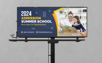 School Billboard Design PSD Template