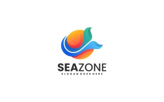 Sea Zone Gradient Colorful Logo