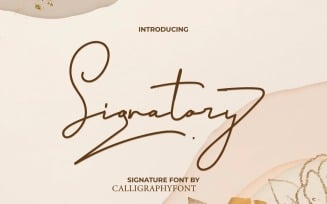 Signatory Handwritten Font