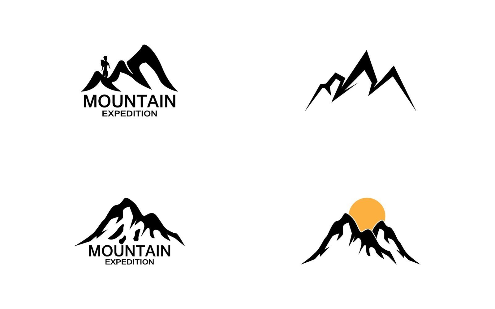 Kit Graphique #275516 Mountain Illustration Divers Modles Web - Logo template Preview