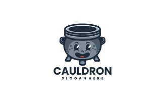 Cauldron Mascot Cartoon Logo