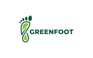 Herbal and Green Foot Logo
