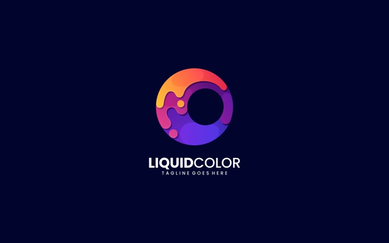 Liquid Gradient Colorful Logo 1 Logo Template