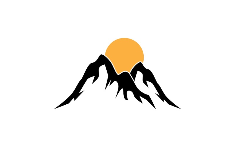 Mountain logo Vector Template Illustration 11 Logo Template