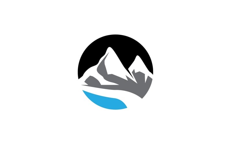 Mountain logo Vector Template Illustration 12 Logo Template