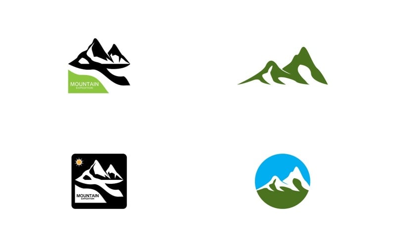 Mountain logo Vector Template Illustration 23 Logo Template