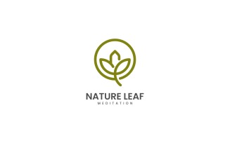 Nature Leaf Line Art Logo 1