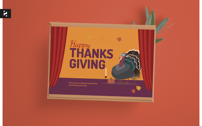 Thanksgiving Greeting Card Template Corporate Identity