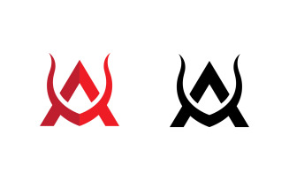 A letter logo design template V11