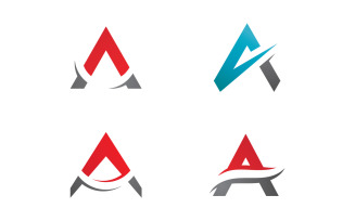 A letter logo design template V14