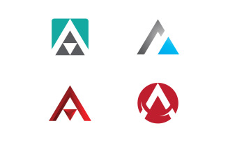 A letter logo design template V16