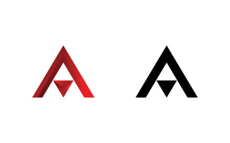 A letter logo design template V1