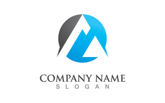 A letter logo design template V4
