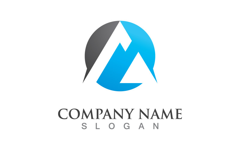 A letter logo design template V4 Logo Template