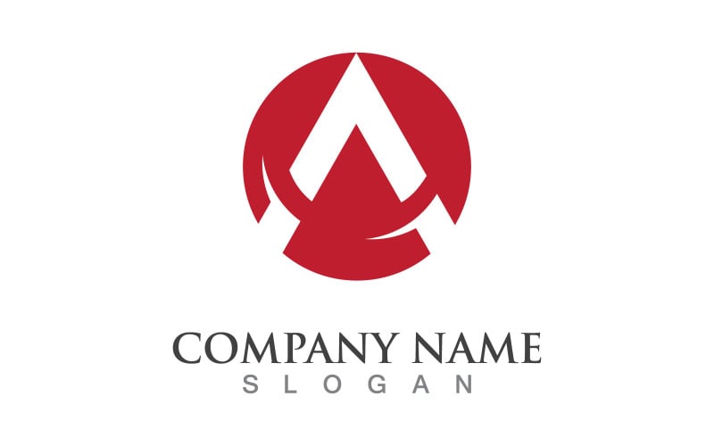 A letter logo design template V6 Logo Template