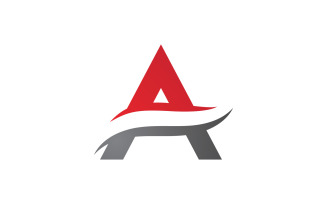 A letter logo design template V7