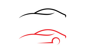 Abstract car logo design template V4