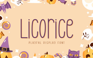 Licorice - Playful Display Font