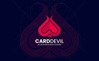 card Devil Simple Logo Style