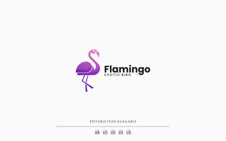 Flamingo Gradient Logo Style 2