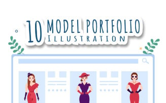 10 Model Portfolio Illustration