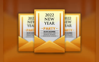 New Year Party Flyer Template Design