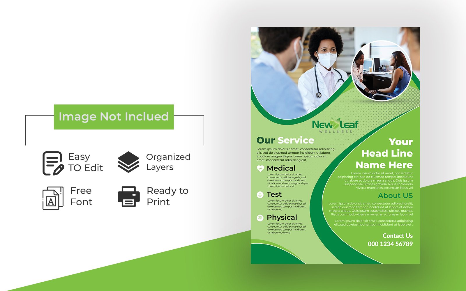 Kit Graphique #275877 A4 Prospectus Web Design - Logo template Preview