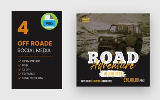 Off Road Social Media Post Design Bundle