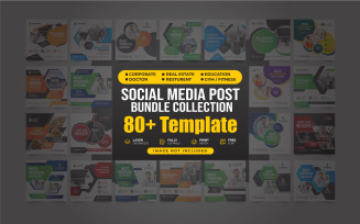 Social Media Post Template Design Collection