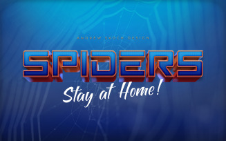 Spiders Text Effect Template
