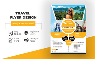 Travel Flyer Template design