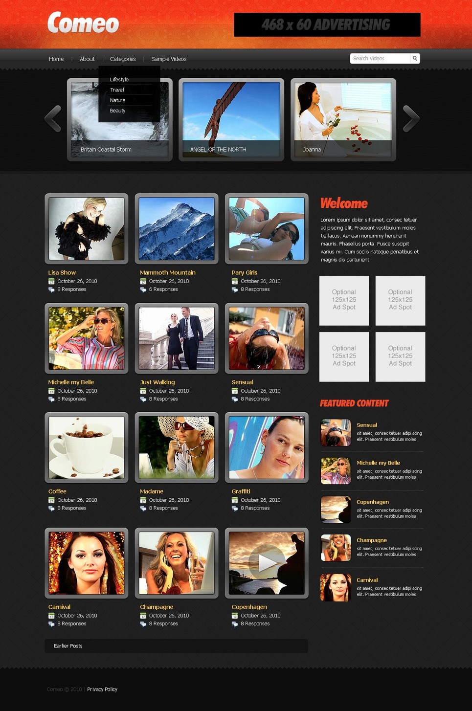 Top 18+ Free Css Photo Gallery Template - Photograph