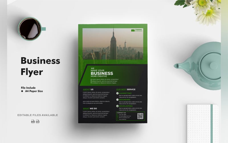 Business Flyer Template 5 Corporate Identity