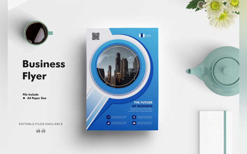Business Flyer Template 6 Corporate Identity