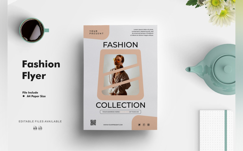 Fashion Collection Flyer Design Corporate Identity