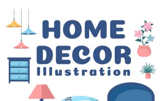 10 Home Decor Living Room Illustration