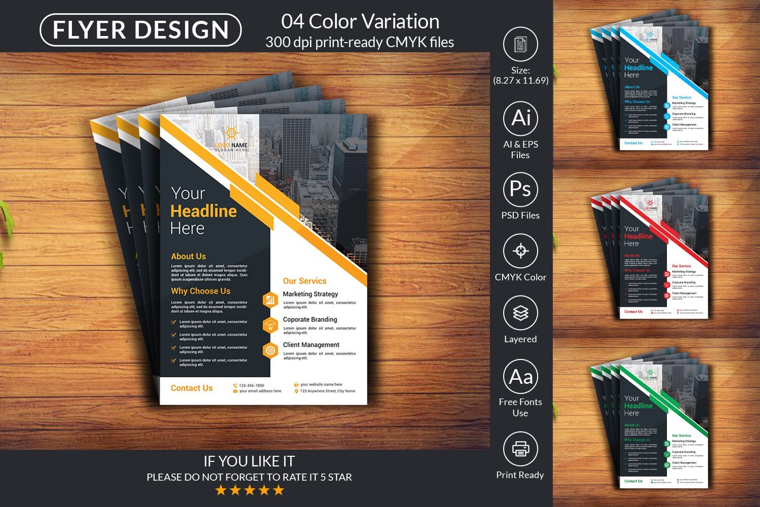 Kit Graphique #276113 Flyer Design Divers Modles Web - Logo template Preview