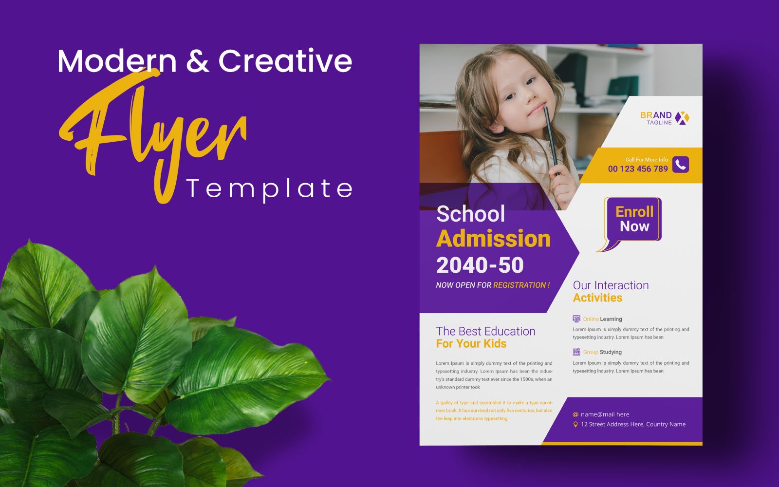 Kit Graphique #276131 Flyer School Divers Modles Web - Logo template Preview