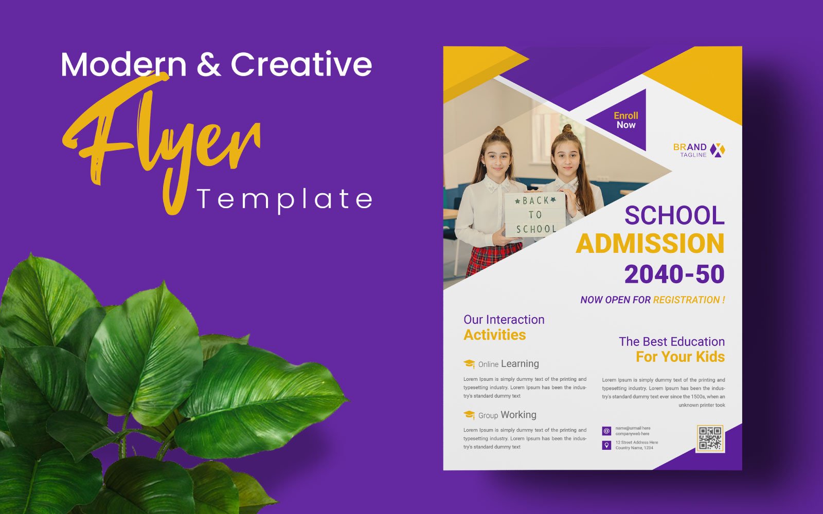 Kit Graphique #276134 Flyer School Divers Modles Web - Logo template Preview