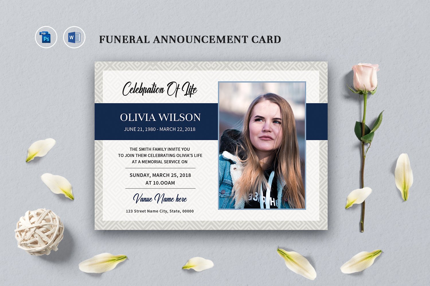 Template #276184 Announcement Funeral Webdesign Template - Logo template Preview