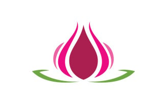 Beauty Lotus Flower logo template. V1