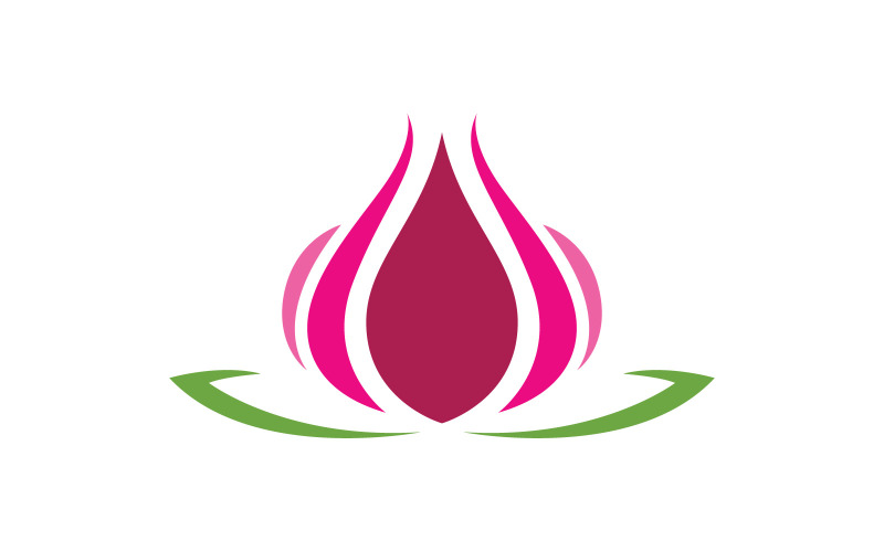 Beauty Lotus Flower logo template. V1 Logo Template